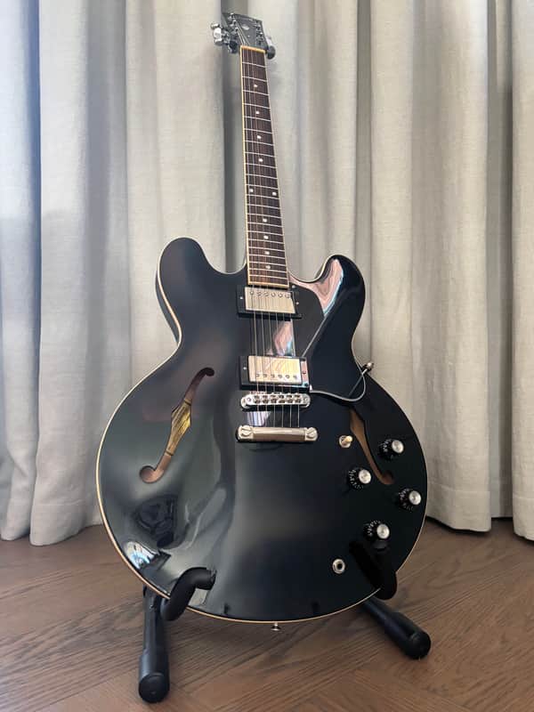 Gibson Memphis ES-335 Dot Graphite Metallic 2019 USA Modified w/ Burstbuckers, Locking Grovers, COA & Case image 1