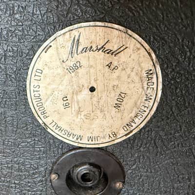 Marshall 1982A 4x12" Cab 1978 with 4 x original T1281s image 4