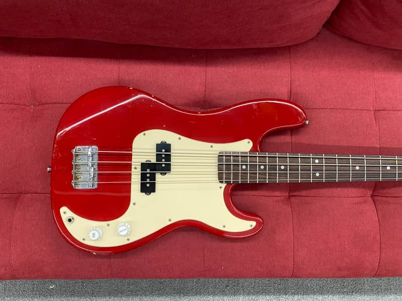Squier by Fender 50th Anniversary P-Bass 1996 - Torino Red image 1