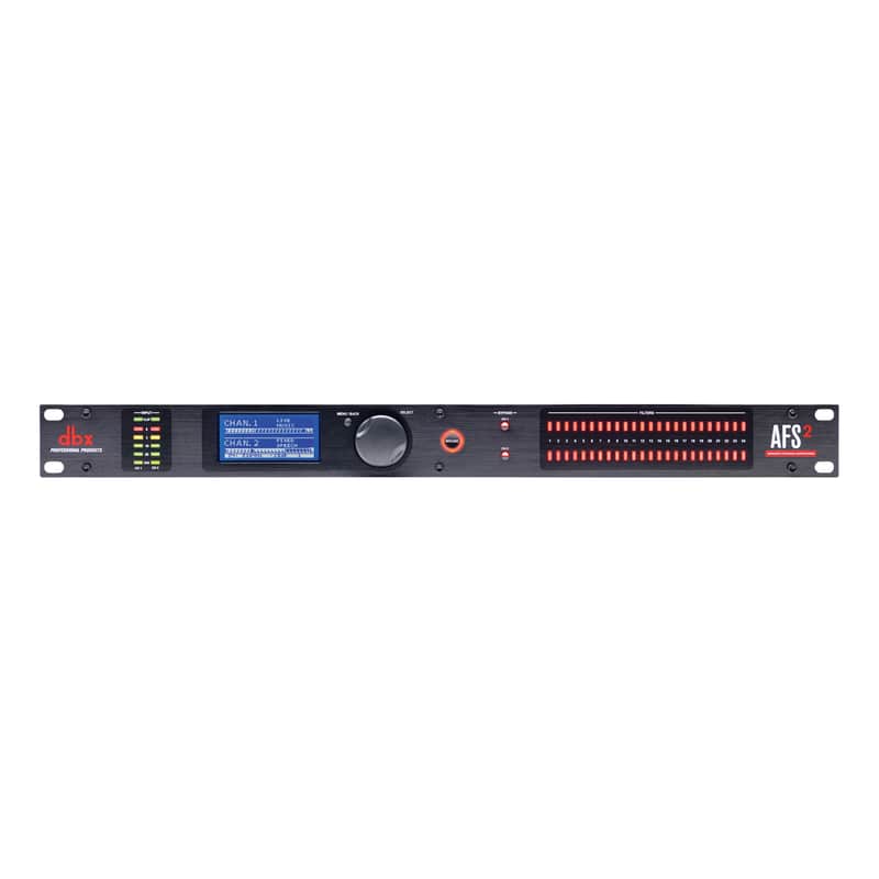 DBX AFS2 Dual Channel Advanced Feedback Suppression 1U Rack-mount Processor image 1