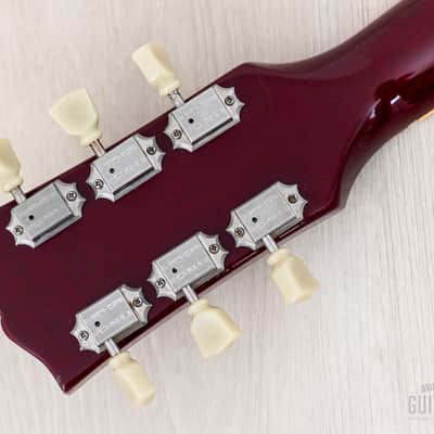 1996 Gibson Les Paul Standard Flame Top Wine Red One-Piece Body, 100% Original w/ Case image 5
