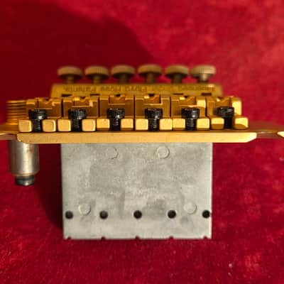 Licensed by Floyd Rose Tremolo Bridge Brushed Gold image 3