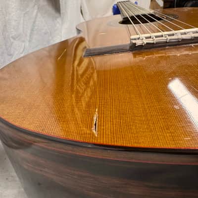 Kevin Mathers Concert Classical Acoustic Guitar - crack/hole in top - with Case 2006 image 18