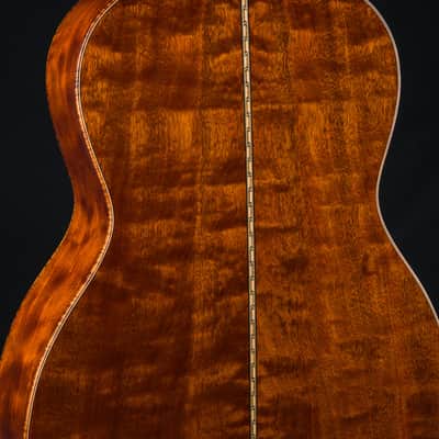 Bourgeois OMS DB Signature Figured Mahogany and Aged Tone Bearclaw Adirondack Spruce Sunburst Used (2022) image 17