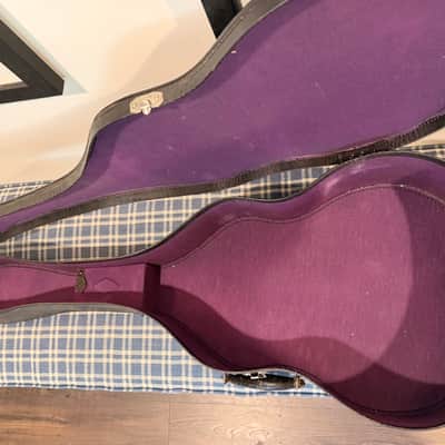 Vintage 1940s Geib Inc. Challenge Alligator Case - Purple Lining - Fits 16" Archtop / Dreadnought image 2