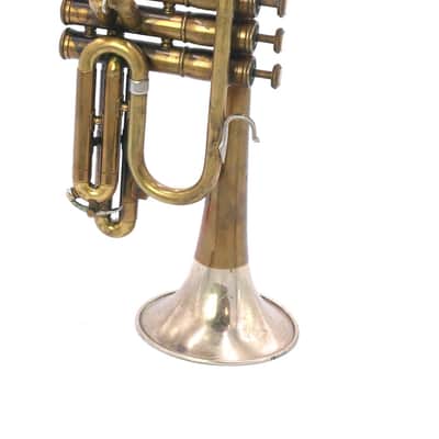 1952 Olds Studio Cornet in Raw Brass w/Nickel flare image 6