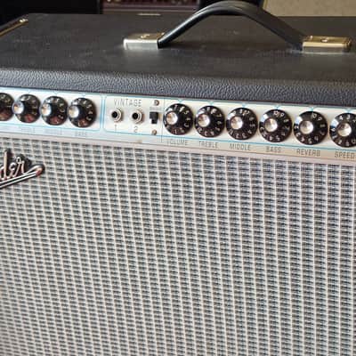 USED Fender '68 Custom Twin Reverb (2018) 2x12 100w Tube Amp Combo Amplifier Black Tolex image 2