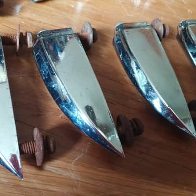 Royal Star Hoshino Pre Tama Crystar Bass Drum LUGS SET OF 8 60s 70s SONOR TEARDROP 16 AVAILABLE image 3
