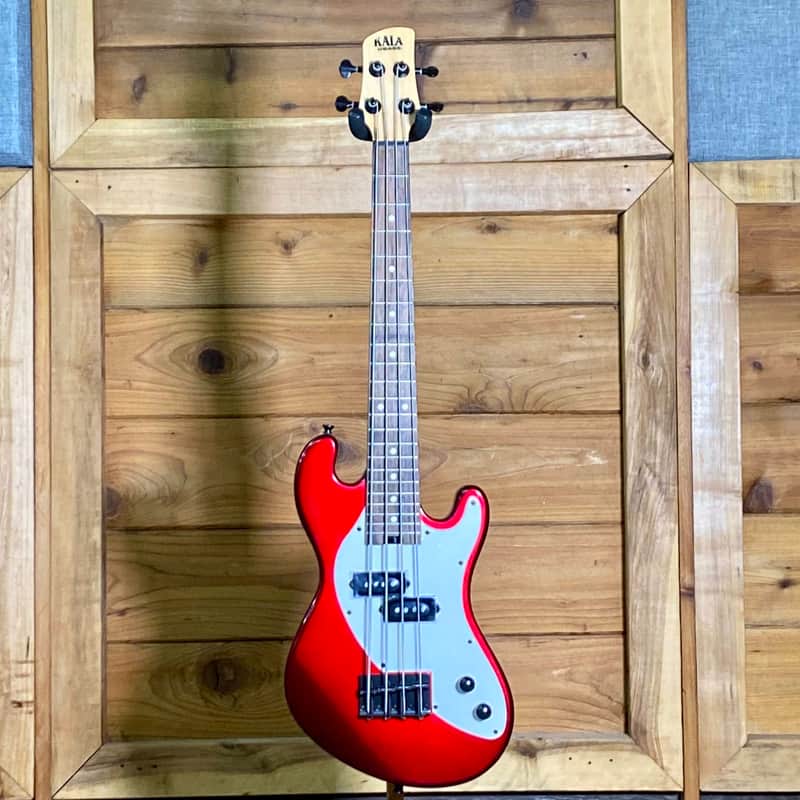 Kala Solid Body 4-String Fretted U-BASS - Candy Apple Red image 1