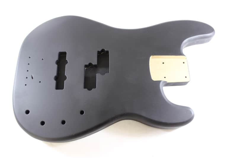 Matte Black P J Bass Guitar Body - fits Fender necks P350 | Reverb