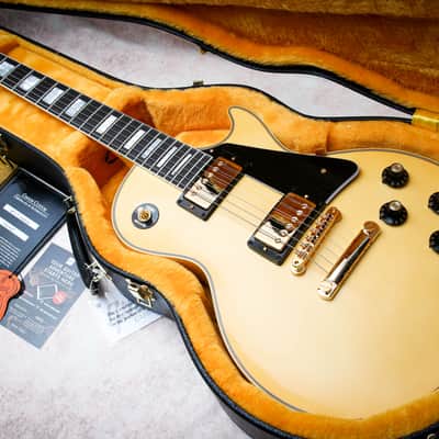 GIBSON USA Custom Shop Dealer Select 68 Les Paul Custom "Heavy Antique White + Ebony" (2025) image 1