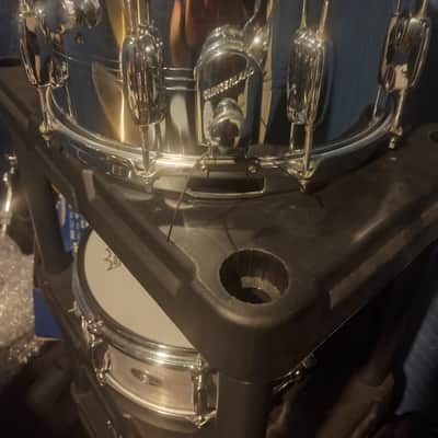 Slingerland Chrome over steel sound king 1990's - Chrome over steel image 5
