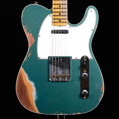 2023 Fender Custom Shop 1965 Telecaster Custom Heavy Relic Electric Guitar - Aged Sherwood Green Metallic image 1