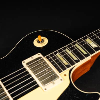 Gibson 1957 Les Paul Standard Murphy Lab Light Aged - Black Sparkle Top / Natural Back image 11