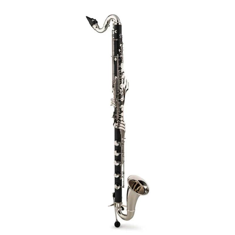 Backun Alpha Low C Bass Clarinet in ABS Silver Keys Backpack Case image 1