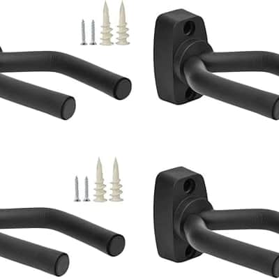 4-PACK Guitar Hangers Stands Hooks Holders Wall Mount image 1