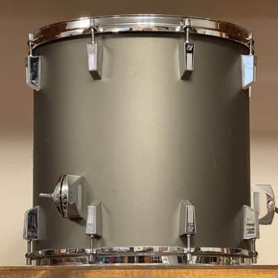 1980's Sonor Performer 16" Hi-tech Grey 16x16 Floor Tom image 5