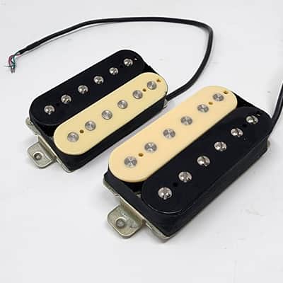 Carparelli Paf Style Alnico 5 Humbuckers Set Silver Nickel Plate ZEBRA image 6