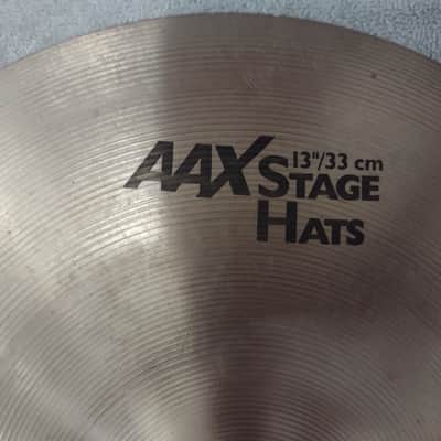 Sabian AAX 13" Stage Hats - Hi-Hat Cymbals (Pair) - Natural image 21
