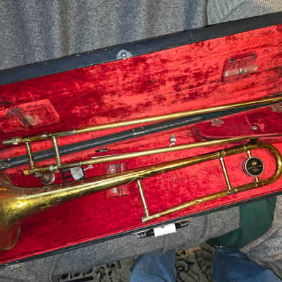 KING 605 Tenor Trombone, USA, w/ case&MP, Very Good Condition image 5