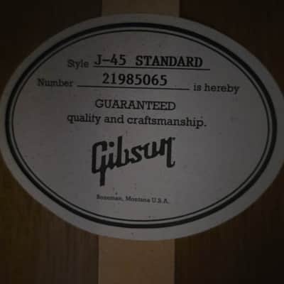 Gibson J-45 Standard 2020 - Present - Vintage Sunburst image 9