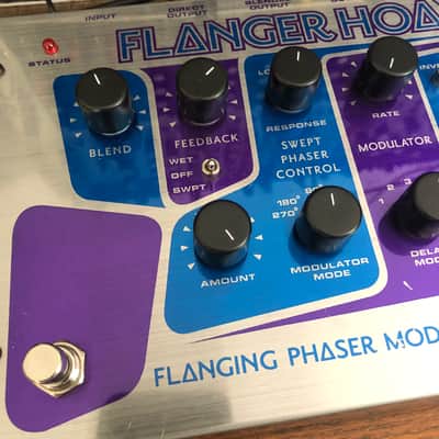 Electro-Harmonix Flanger Hoax Phaser / Flanger Modulator 2010s - Blue / Purple image 3