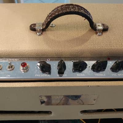 Holland 4x10 Boutique Amp Gibb Droll 50 watt with reverb 1996 Blonde Tolex image 10