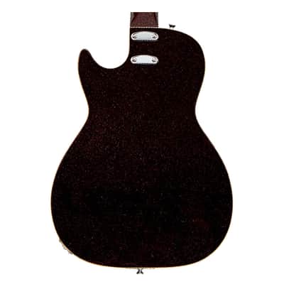 Silvertone 1423 Series Single Cut Guitar - Red Silver Flake Burst image 7