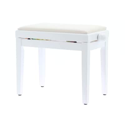 Quik Lok PB/010 WH S Panca in Legno Bianco Satinato per Pianoforte image 4