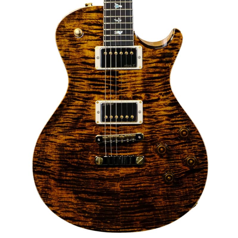 Mint PRS Wood Library McCarty 594 Singlecut Flame Maple - Yellow Tiger imagen 1