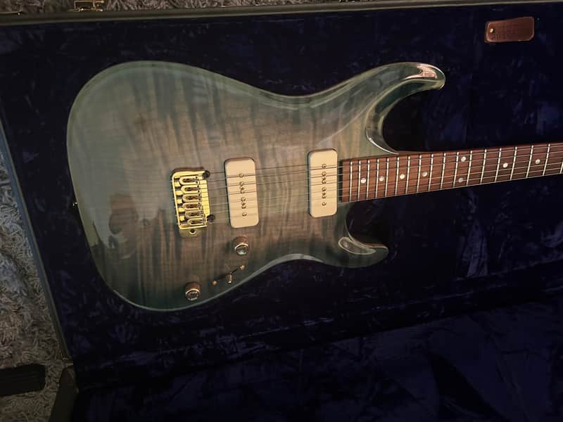 Pensa MK-1 Custom P-90 (Aqua Blue Burst) 2015 - Aqua Blue Burst image 1