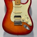 2020 Fender American Ultra Stratocaster HSS with Maple Fretboard Plasma Red Burst