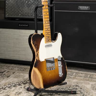 Fender Custom Shop Limited Edition 1950 Double Esquire Electric Guitar - Wide Fade 2-Color Sunburst with Hardshell Case - Used image 18