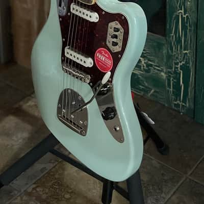 Squier Classic Vibe 70s Jaguar SS Electric Guitar in Surf Green w/ Trem Arm image 2