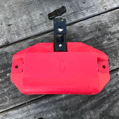 LP Cow Bell, Red Jam block, Tambourine, Clamps x2 (5 item bundle) image 7