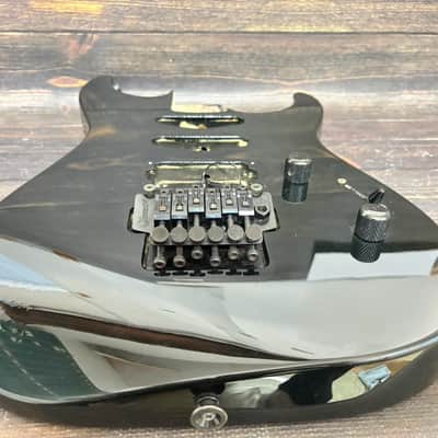 90s Charvel by Jackson DK-065-SSH Dinky Body Black w/Plate and Bridge MIJ image 8