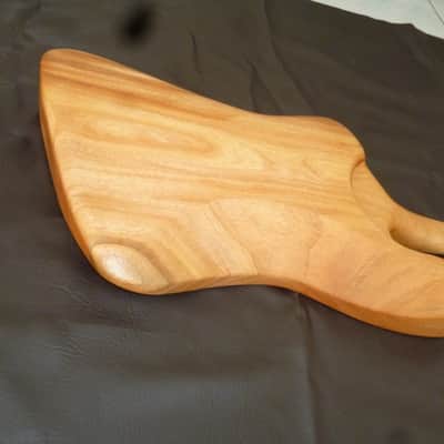 handmade mahogany slab "Firebird R" fat style guitar,oil finish,ships fast image 17