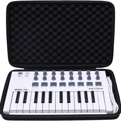 Hard Case for Arturia MiniLab 3/MkII 25/ Universal MIDI Controller(Black)