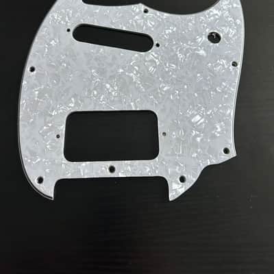 Fender Mustang Pickguard - White Pearloid image 1