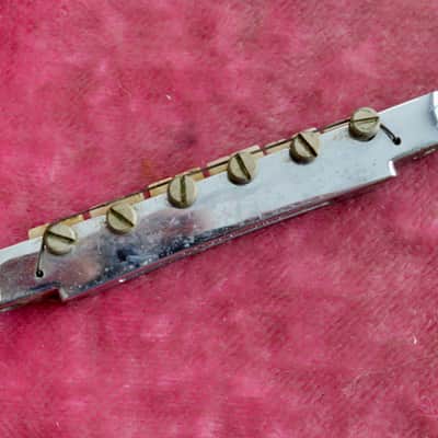 Vintage Gibson 1960's ABR-1 Chrome Bridge Patent Number Nylon Saddles ES-335 SG Standard image 5