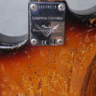 Fender Custom Shop LTD Poblano Strat Suphrel in Super Faded Aged 3-Color Sunburst image 7