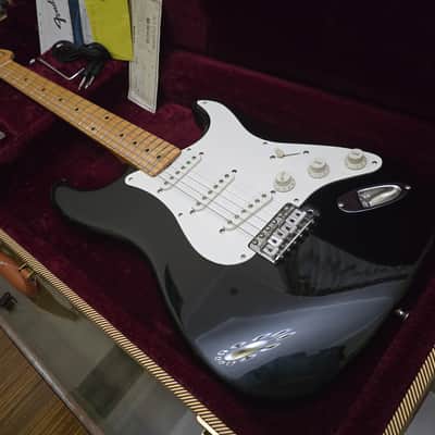 Collector-grade! 1993 Fender Japan 50'S Reissue ST54 "Blackie" Stratocaster BLK in Excellent Condition image 5