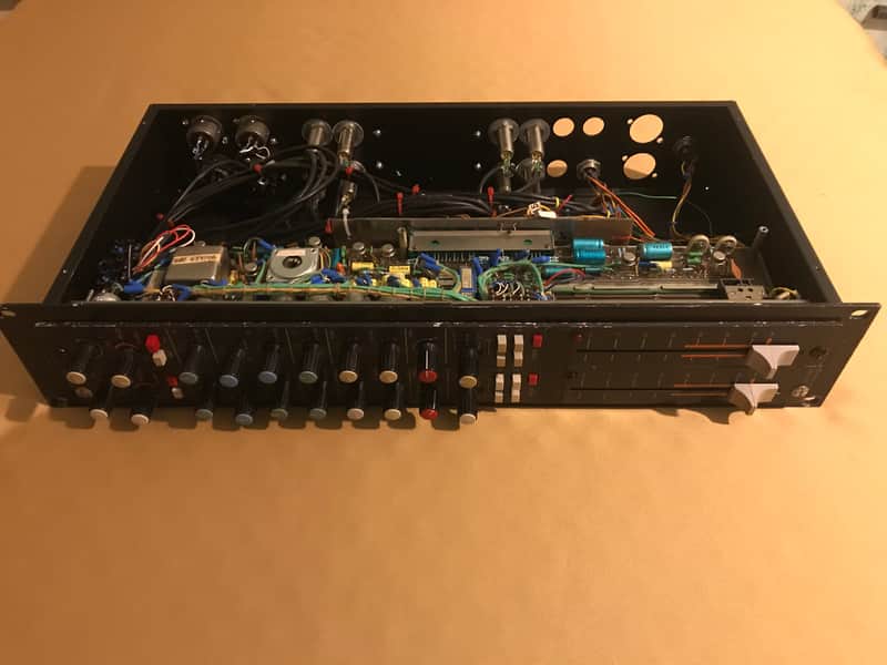 Pair Tesla EJU 124 Channel Strip Microphone Preamp EQ Haufe Transformers Professionally Racked Pair image 1