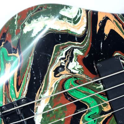 Custom Swirl Painted Dean Edge 09 Bass Guitar image 8