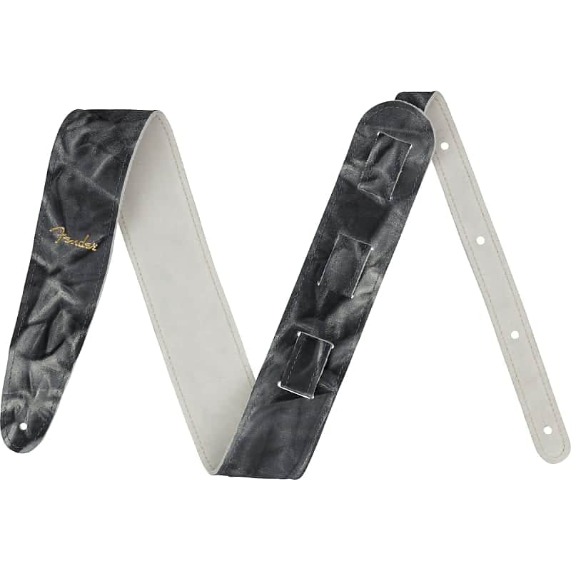 Fender Tie Dye 2" Leather Guitar Strap image 2