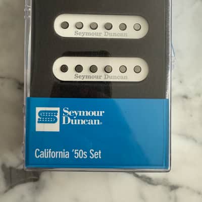 Seymour Duncan SSL-1 Vintage Staggered Strat Pickups with FREE Pure White Covers - White image 7