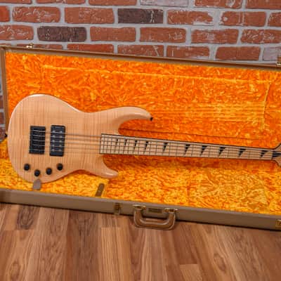 Jackson USA Custom Shop Concert Bass Masterbuilt by Mike Shannon & Pablo Santana Flame Maple Top Natural 2008 w/Hard Shell Case image 2