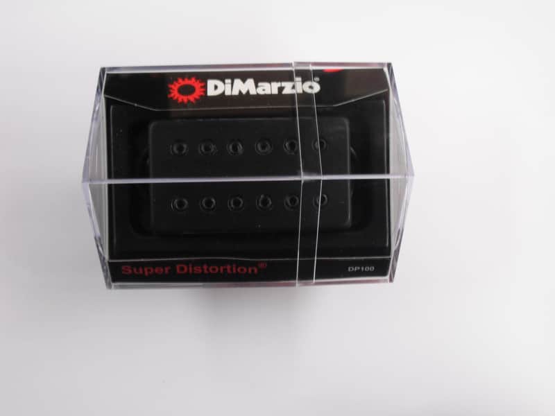 DiMarzio Regular Spaced Super Distortion Bridge Humbucker W/Black Cover DP-100 image 1