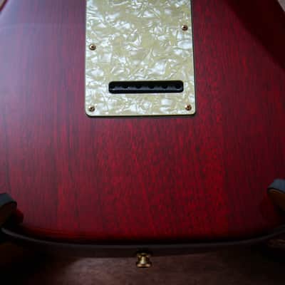 FENDER USA Custom Shop Stratocaster Plus Ultra Set-Neck *John Page "Cherry Red + Ebony" (1992)(Reserved) image 16