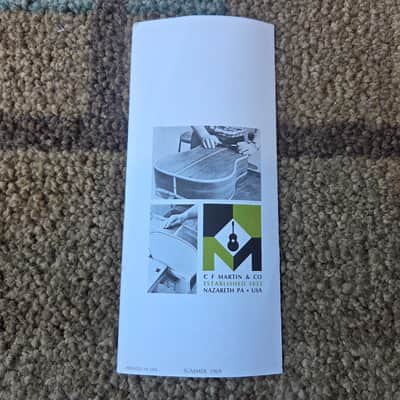 Vintage 1969 Martin D-45 Reintroduction Pamphlet! Rare, Original Case Candy, Paperwork! image 3